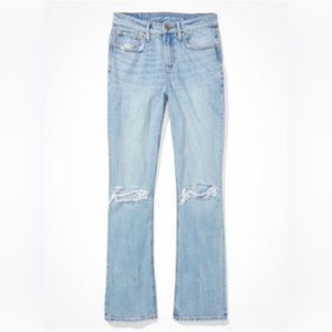 Women’s American Eagle AE 90’s Bootcut Jean Size 2 Regular, Bright Blue